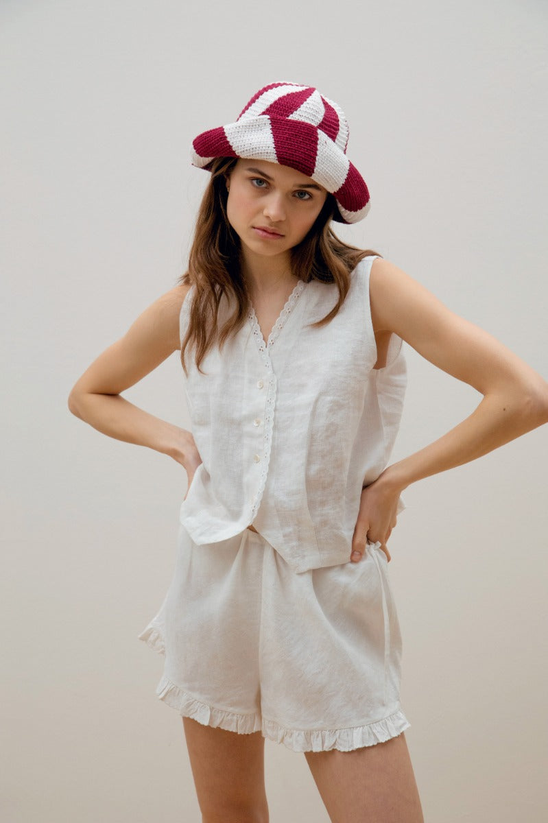 Swirl Hat - Plum