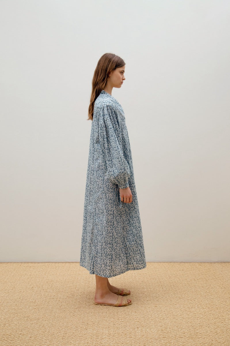 Clementina Dress - Blue Soft Flower