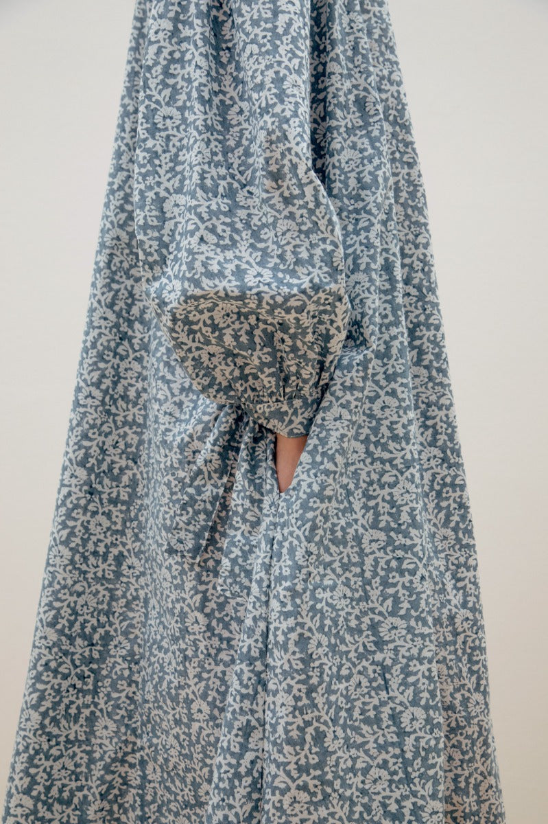Clementina Dress - Blue Soft Flower