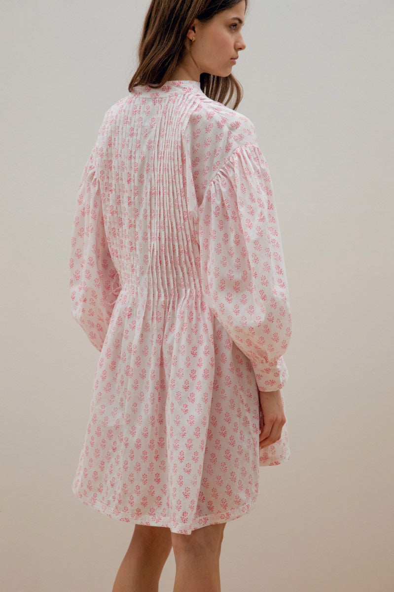 Ila Blouse Dress - Coral Blossom