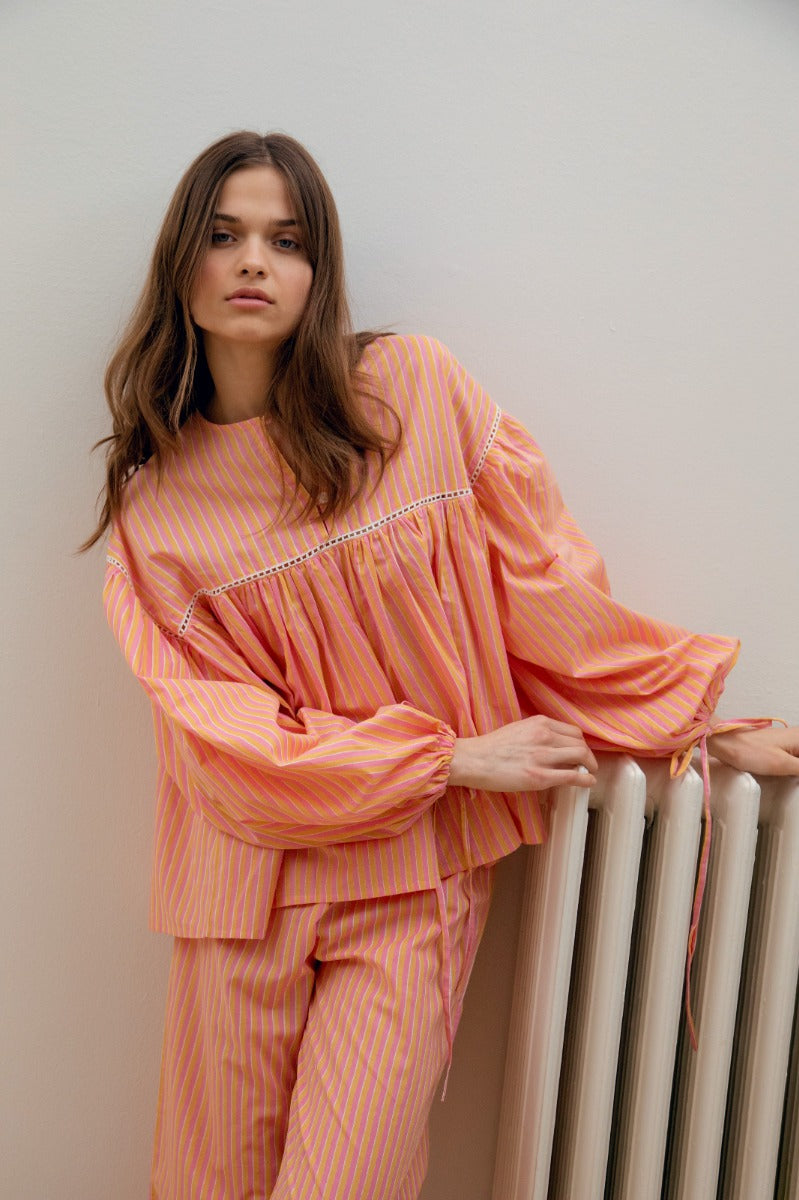 Suki Blouse  - Citrus Stripe