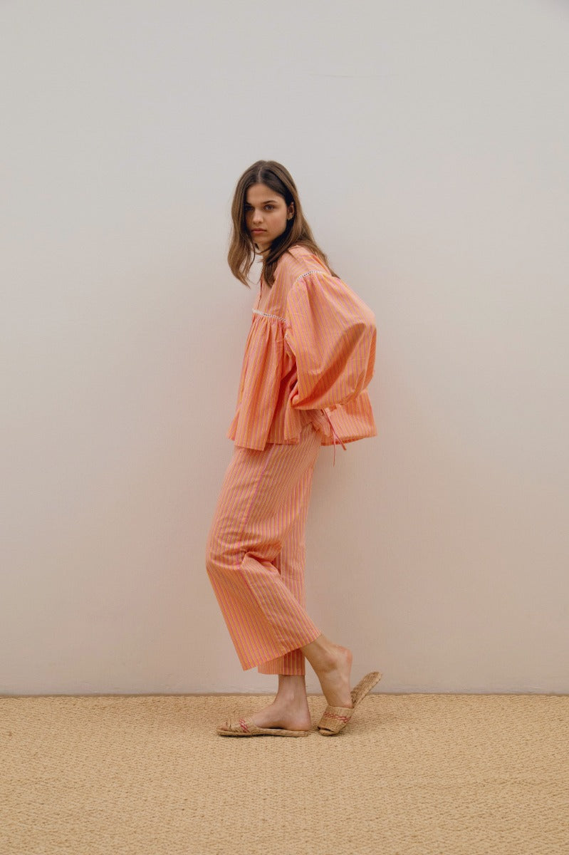 Suki Blouse  - Citrus Stripe