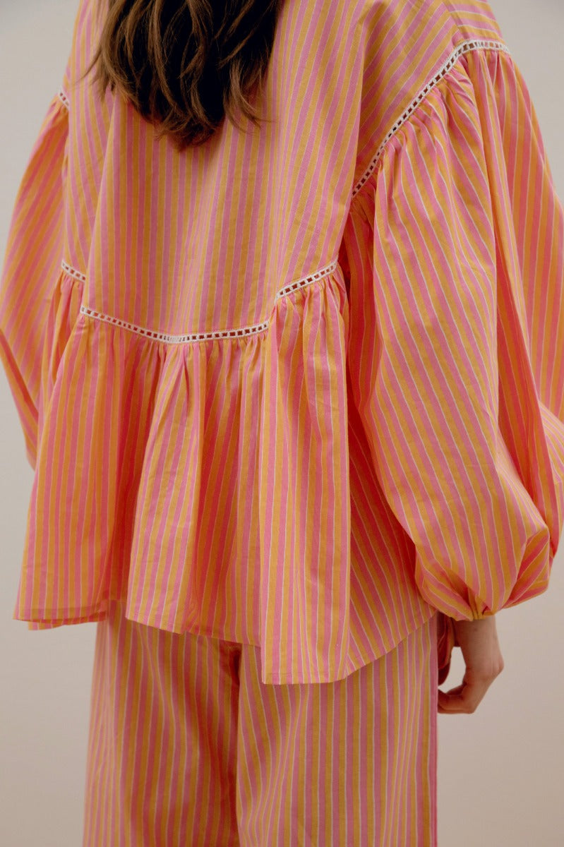 Suki Blouse  - Citrus Stripe