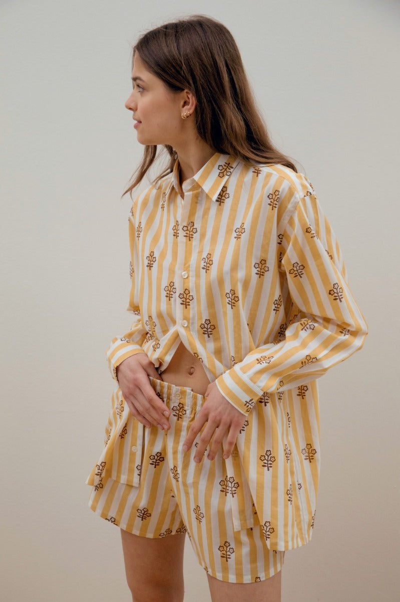Marco Shirt - Stripe Tootsie Flower