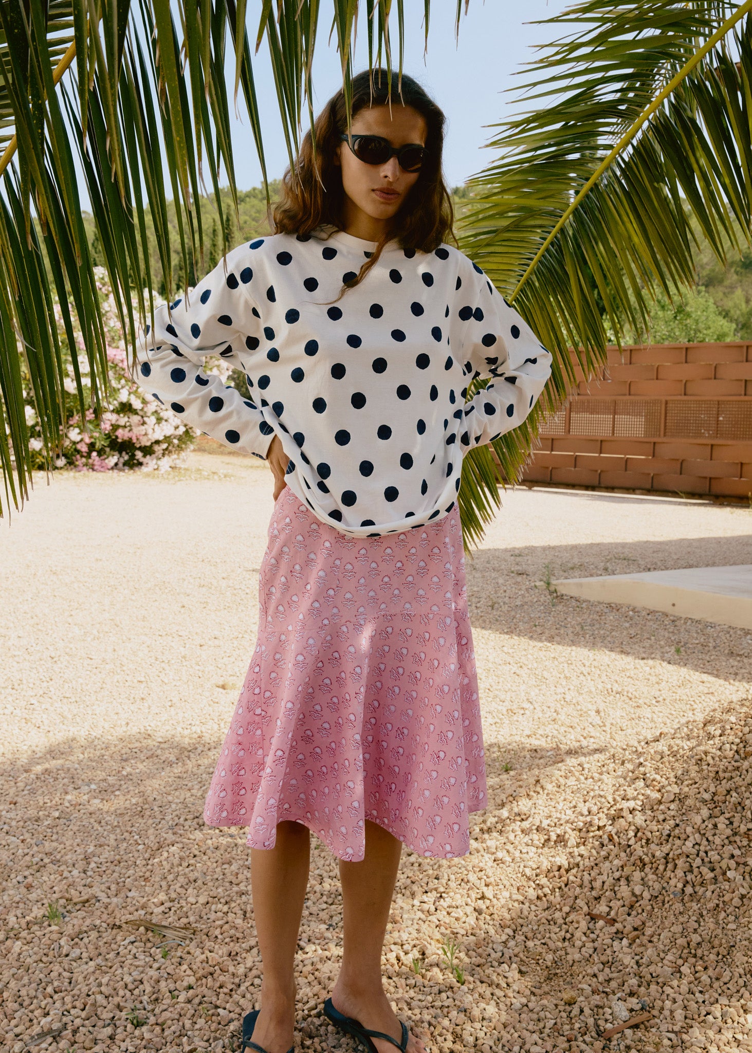 Circle Skirt - Bubble Flower