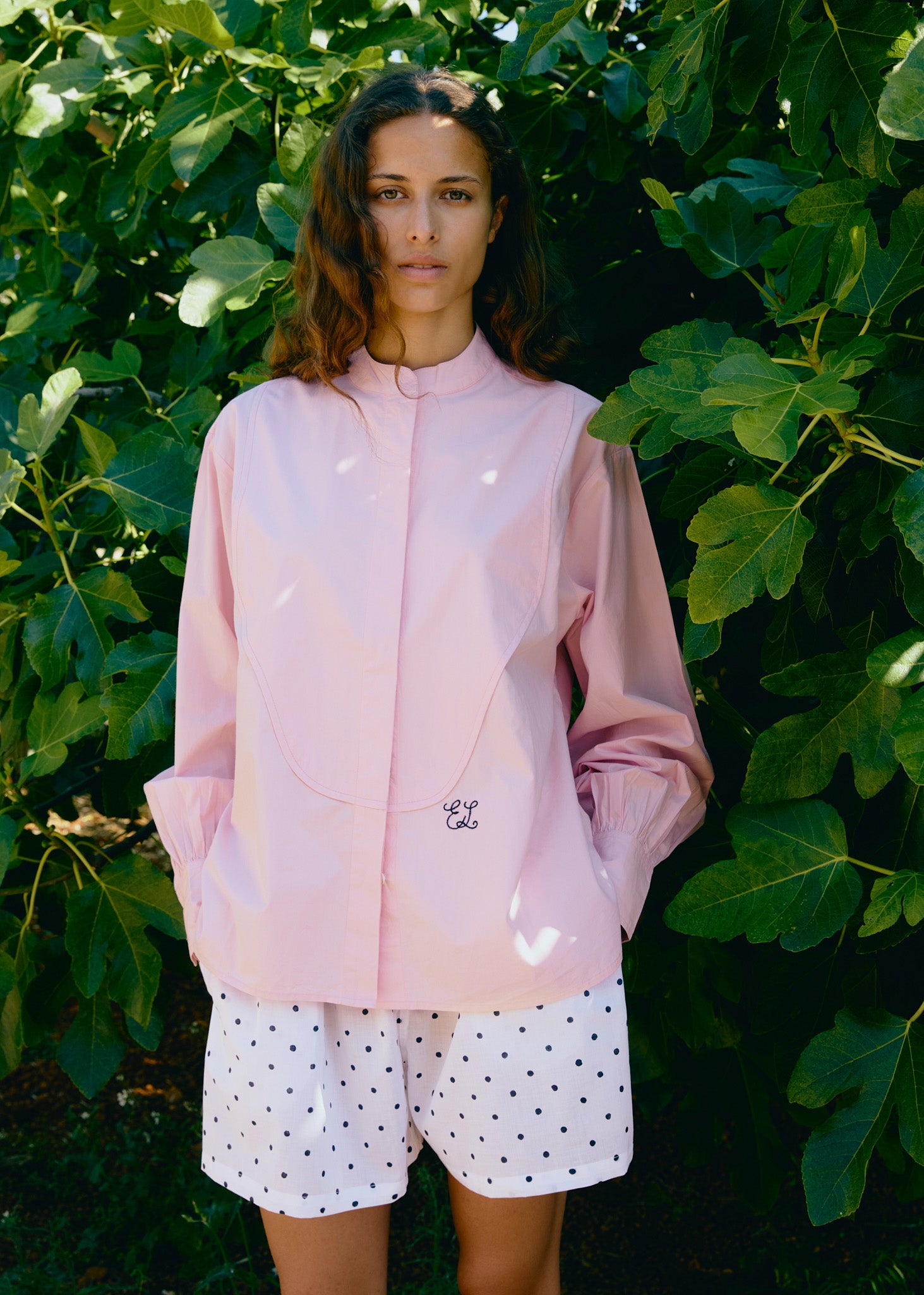 Tuxedo Shirt - Soft Pink
