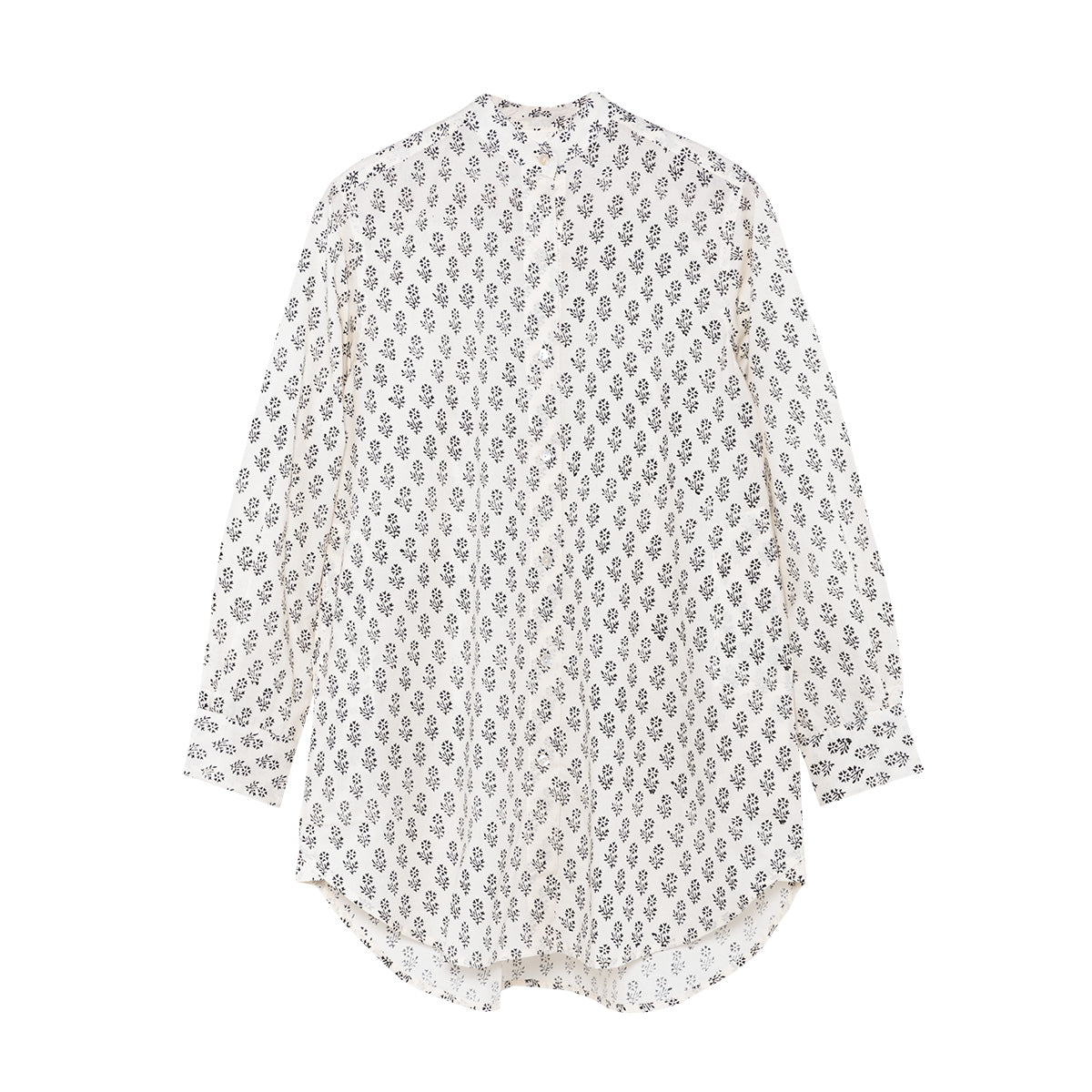 Shirt Dress - Black Blossom
