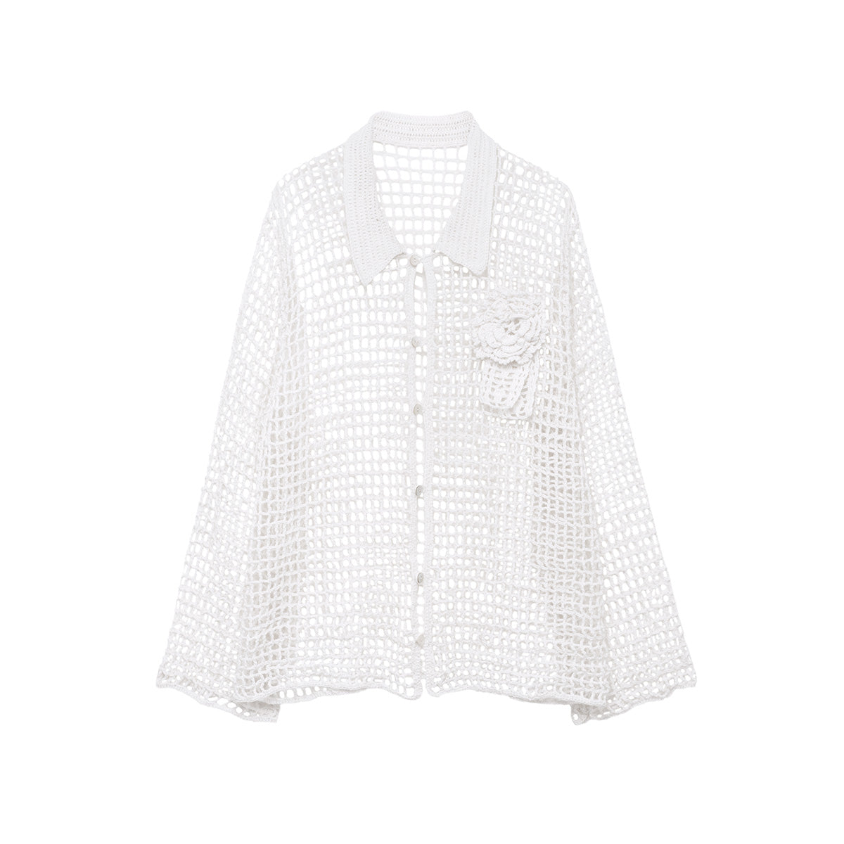 Laurence Crochet Shirt - Marshmallow