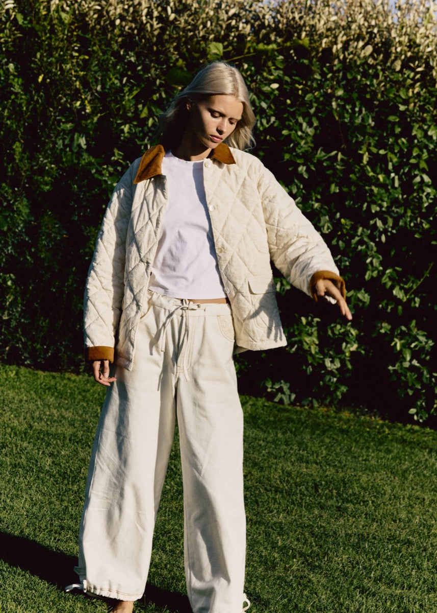 The Quilted Jacket - Akoba Flower