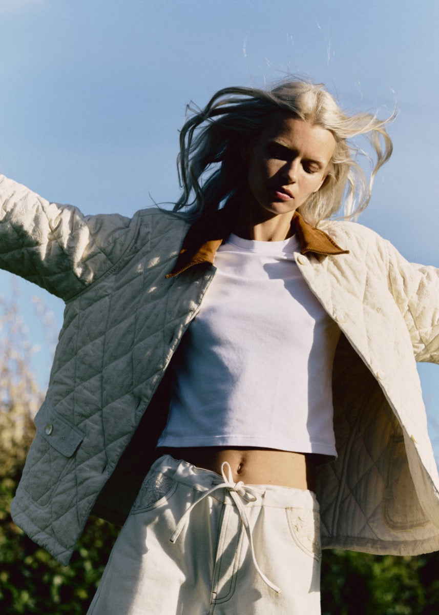 The Quilted Jacket - Akoba Flower