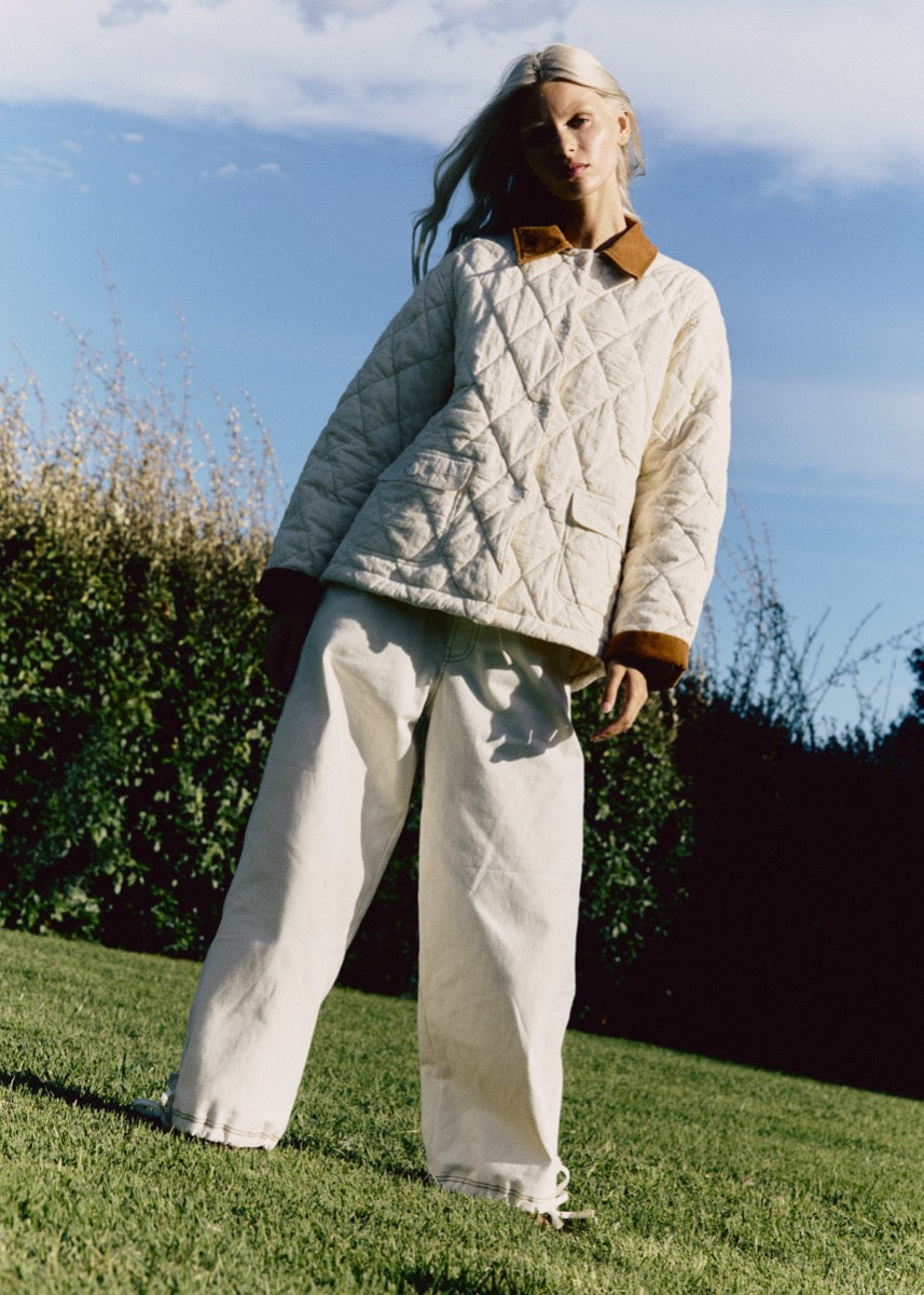 The Quilted Jacket - Akoba Flower