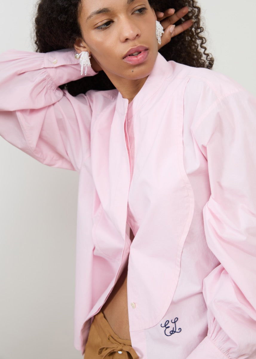 Tuxedo Shirt - Soft Pink