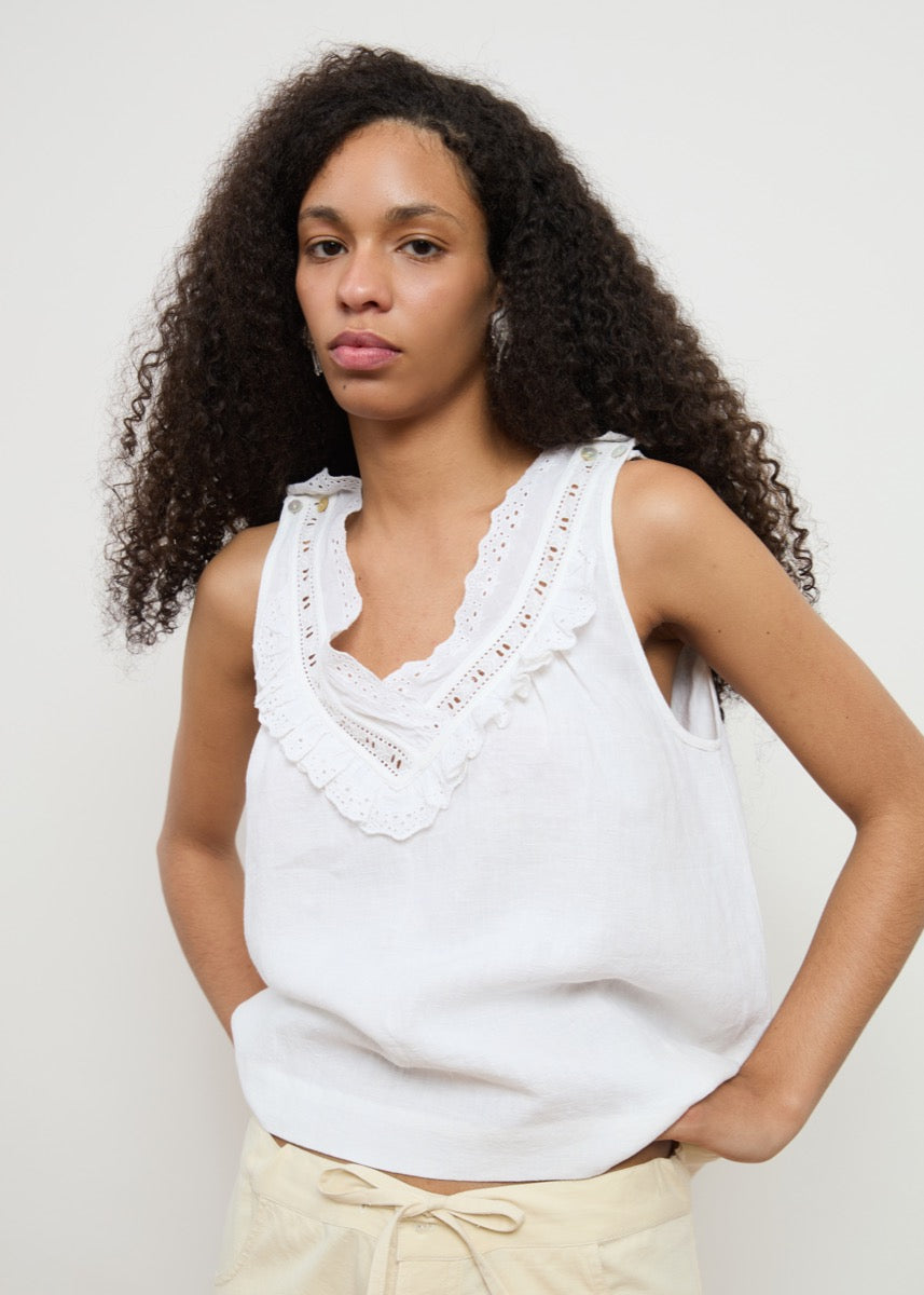 Litta Top - Ivory Lace