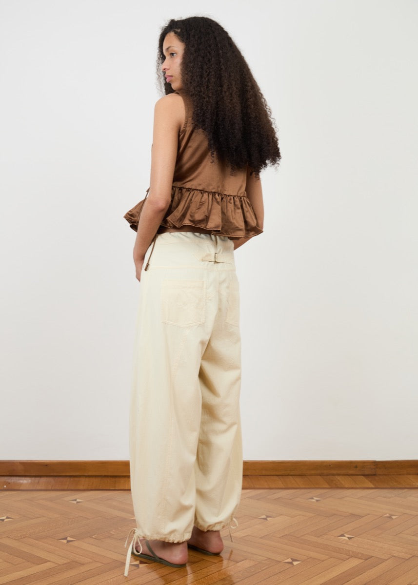 Florence Crossover Top - Chocolate Silk