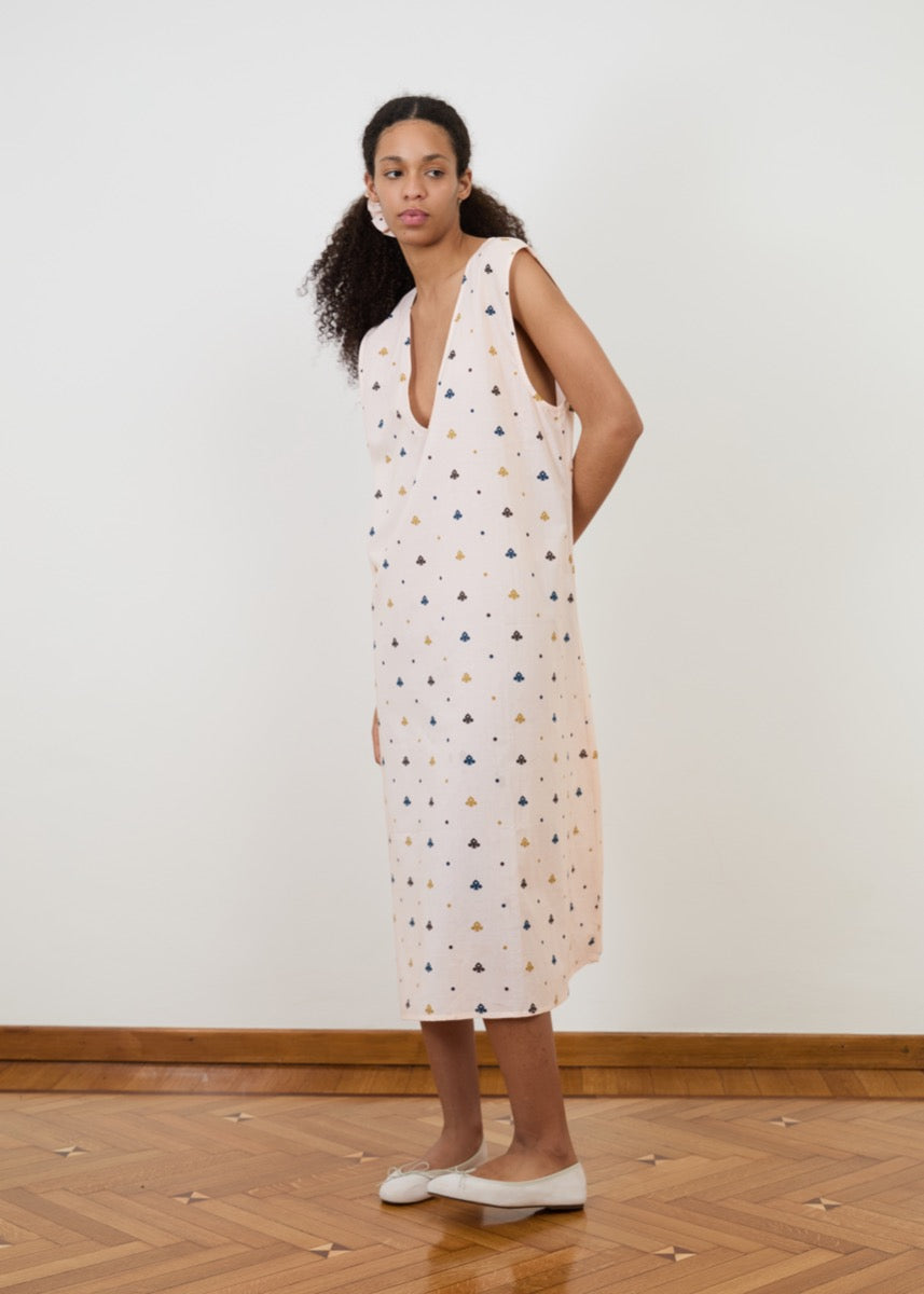 Slip Dress - Saree Polka