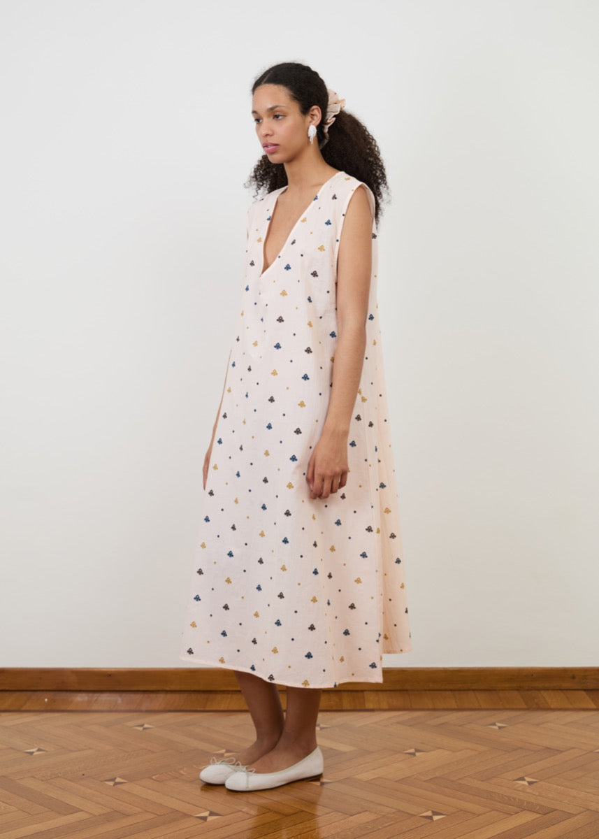 Slip Dress - Saree Polka
