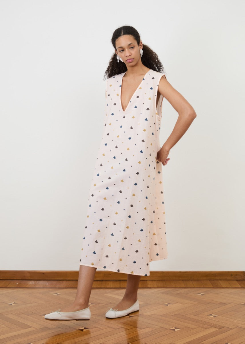 Slip Dress - Saree Polka