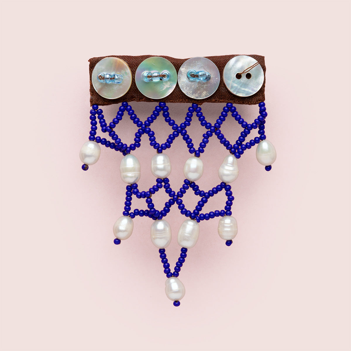 Pearl Brooch - Midnight