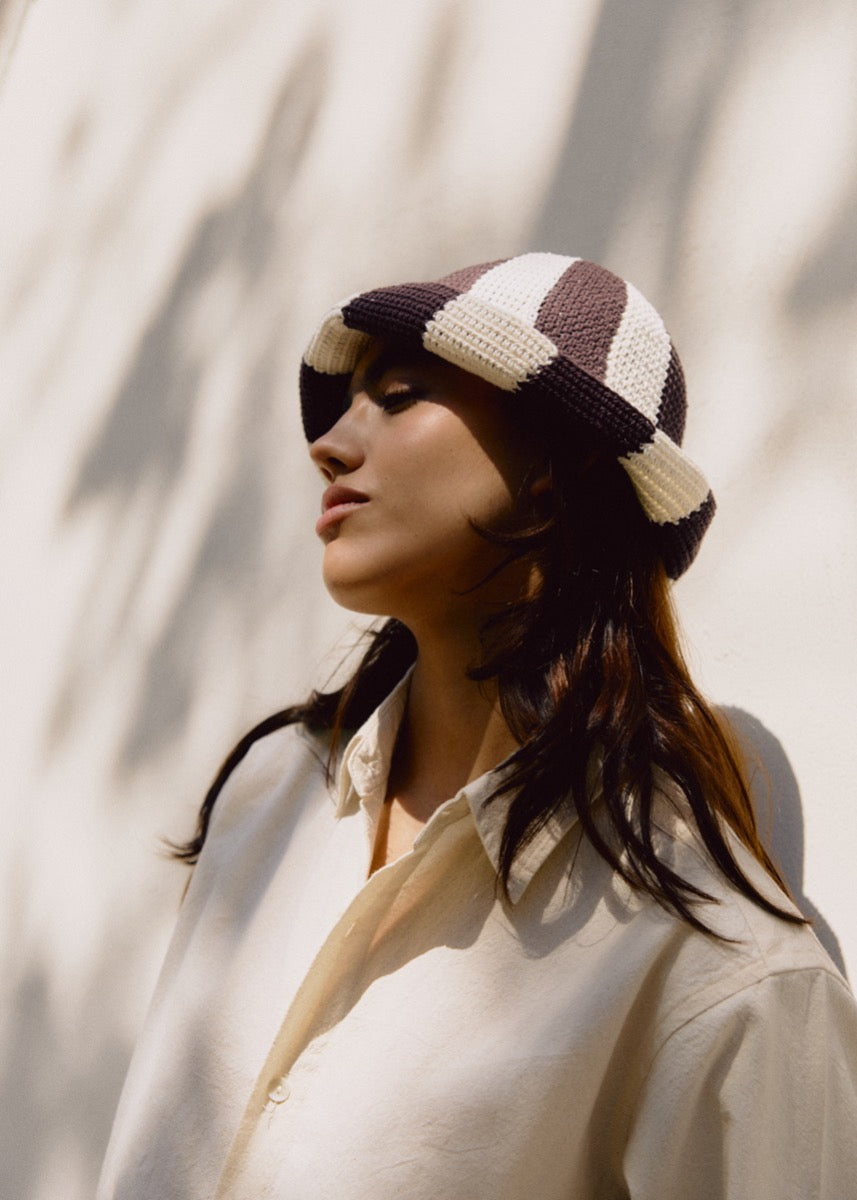 Swirl Hat - Brownie
