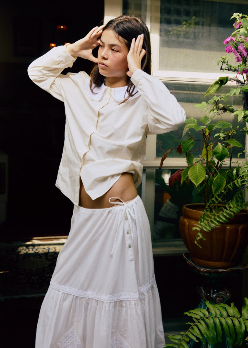 Schoolgirl Shirt - Vanilla