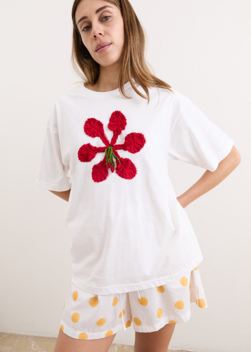 Charly Tee - Red Rocket Flower