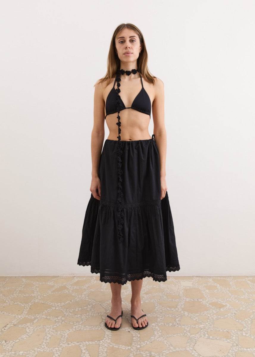 Flower Belt - Black