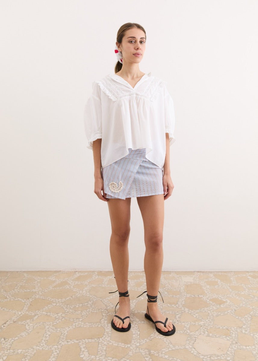 Isla Blouse - Marshmallow