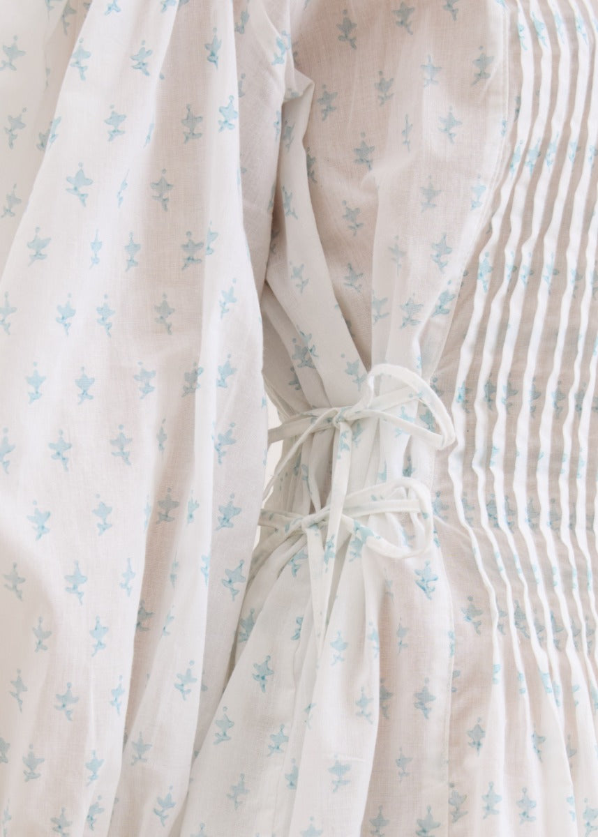 Ila Blouse Dress - Flower Sky
