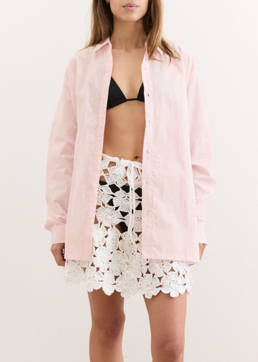 Beverly Flower Skirt - Marshmallow