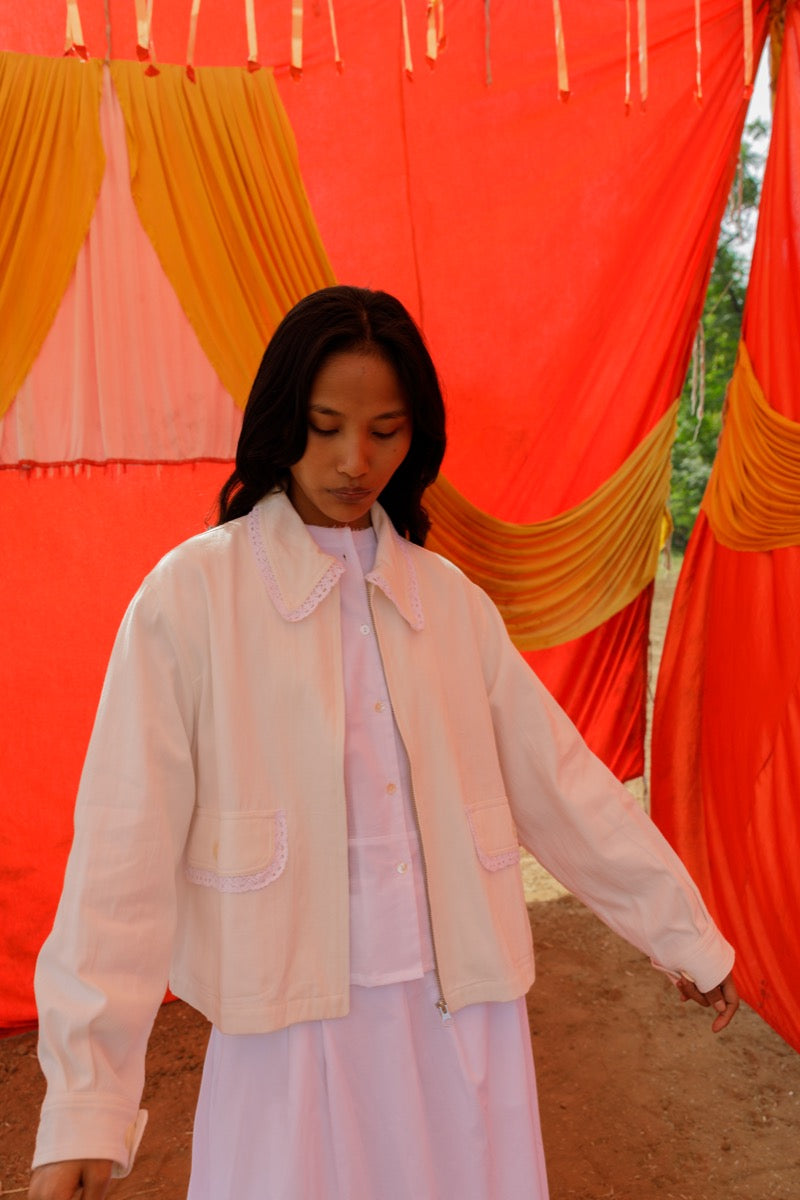 Ami Jacket - Marshmallow Lace
