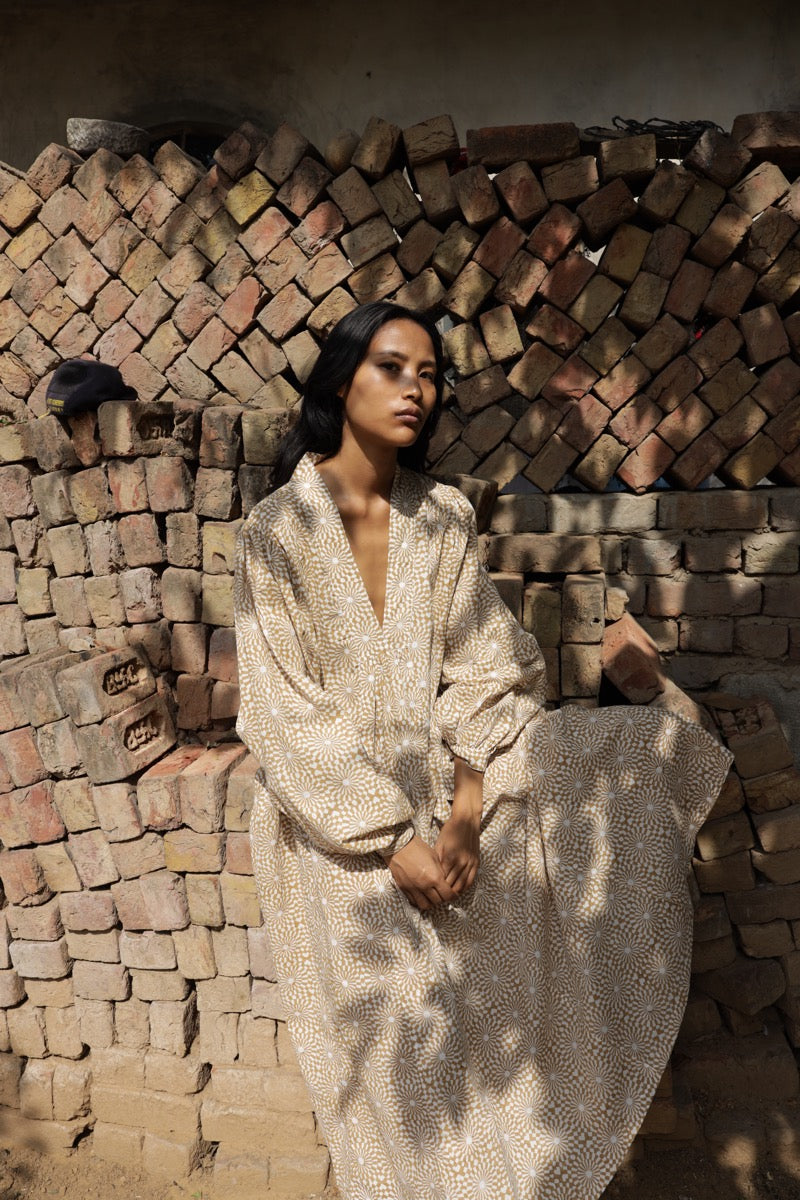 Clementina Dress - Disco Peanut