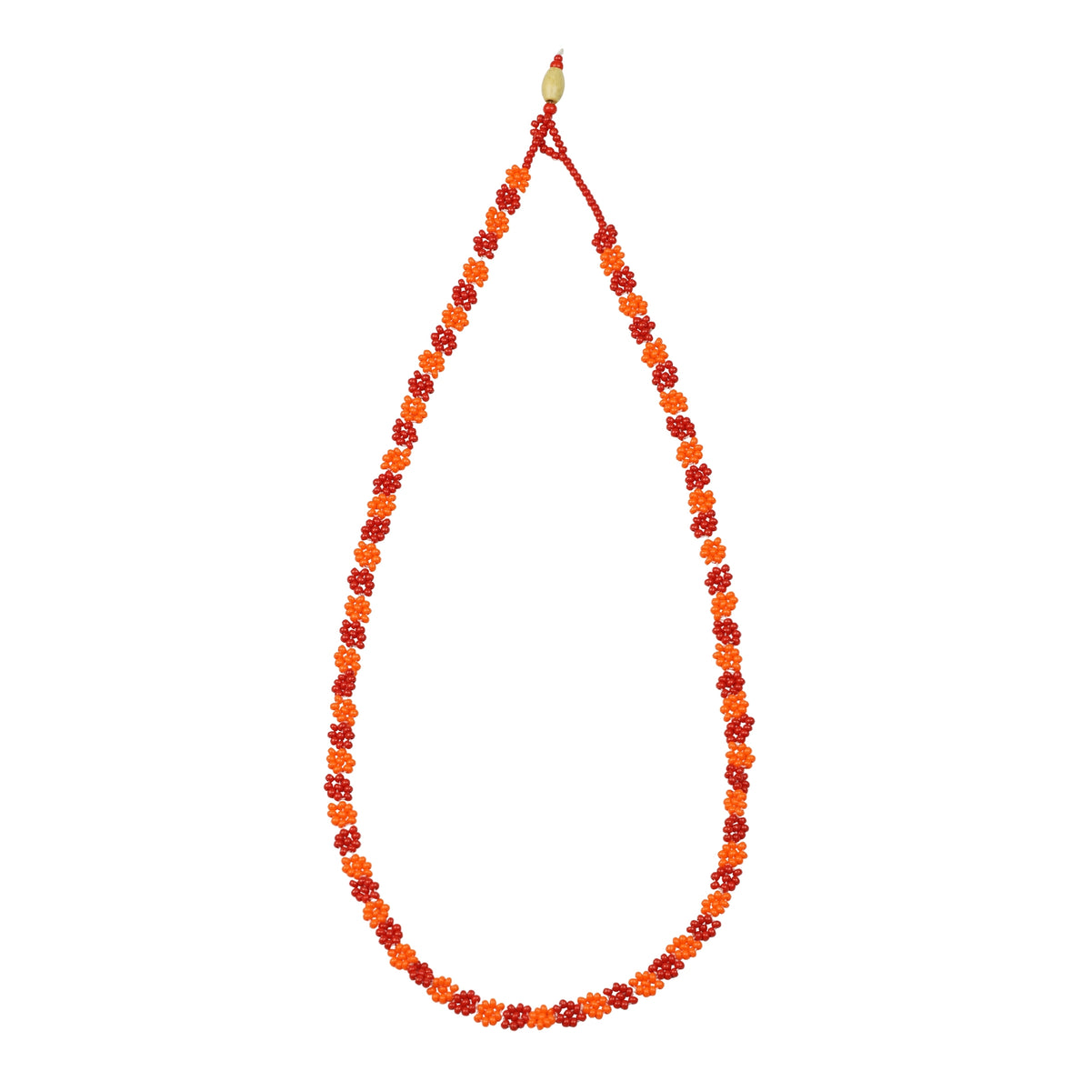 Cherry/Orange Flower Power necklace