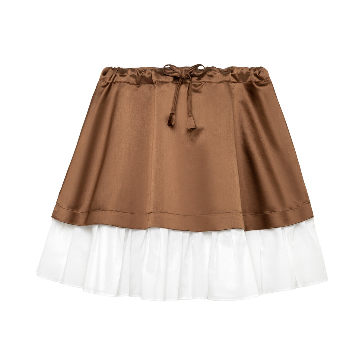 Berni Pull Skirt - Chocolate Silk