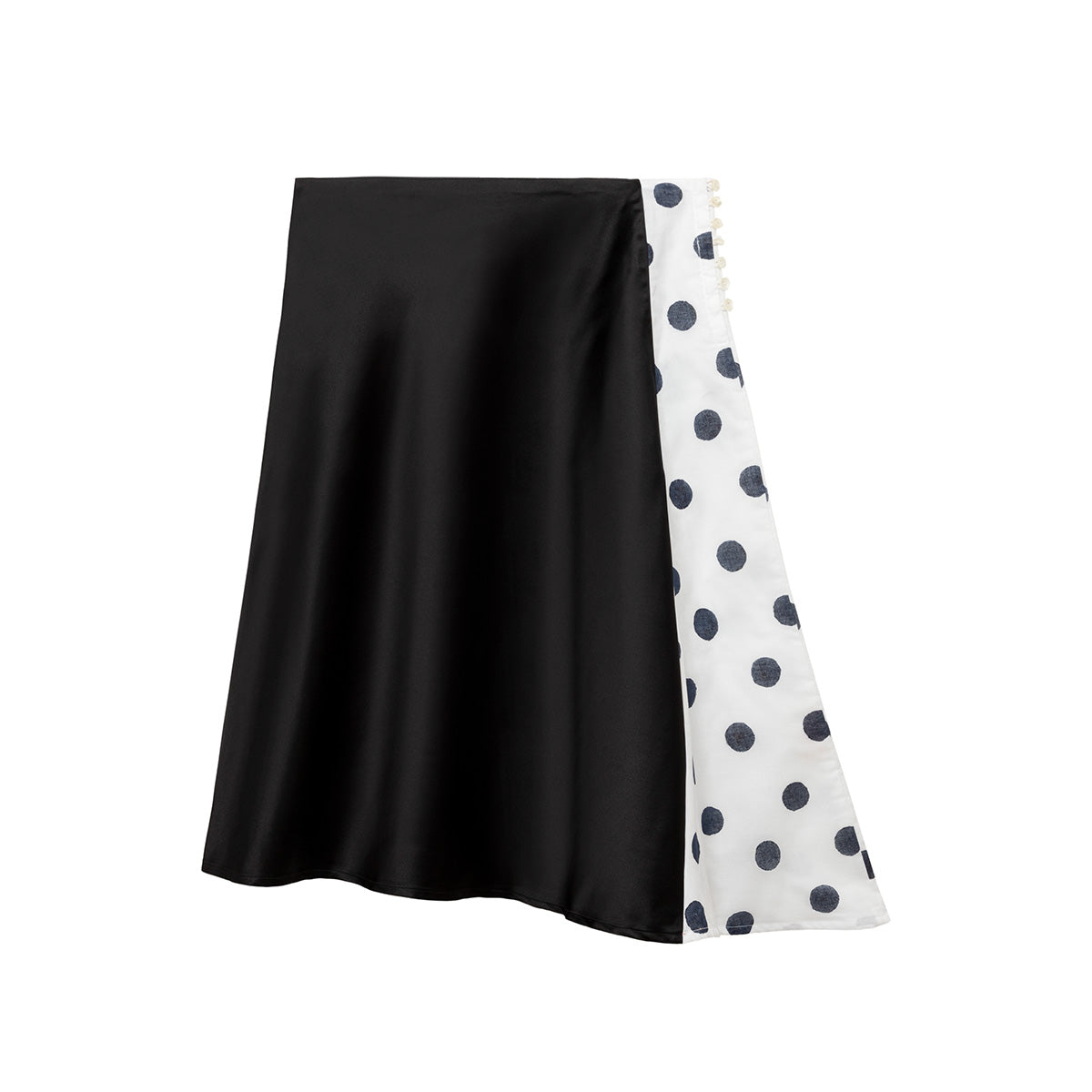 Nani Skirt - Polka Blues Silk