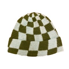 Check Beanie - Seaweed