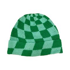 Check Beanie - Grass
