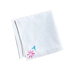 Initial Embroidered Napkins