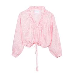 Ruffle Me Up Blouse - Pink Disco 