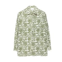 Marco Shirt - Funky Flower Olive