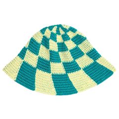 Check Swirl Hat - Emerald