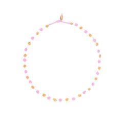 Taffy Flower String Necklace