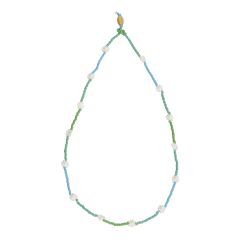 Blue/Green Flower Power necklace