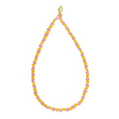 Cotton Candy/Yellow Flower Power necklace