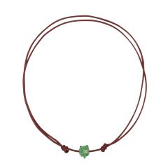Spotty Glass Necklace - Green