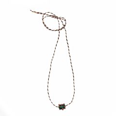 Spotty Glass Necklace - Green/Red