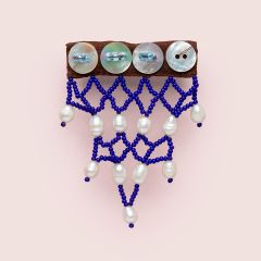 Pearl Brooch - Midnight