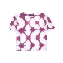 Emi Shrunken Tee - Grape Shibori