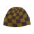 Check Beanie - Aubergine