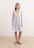 Tallulah Nighty Dress - Lilac Stripe